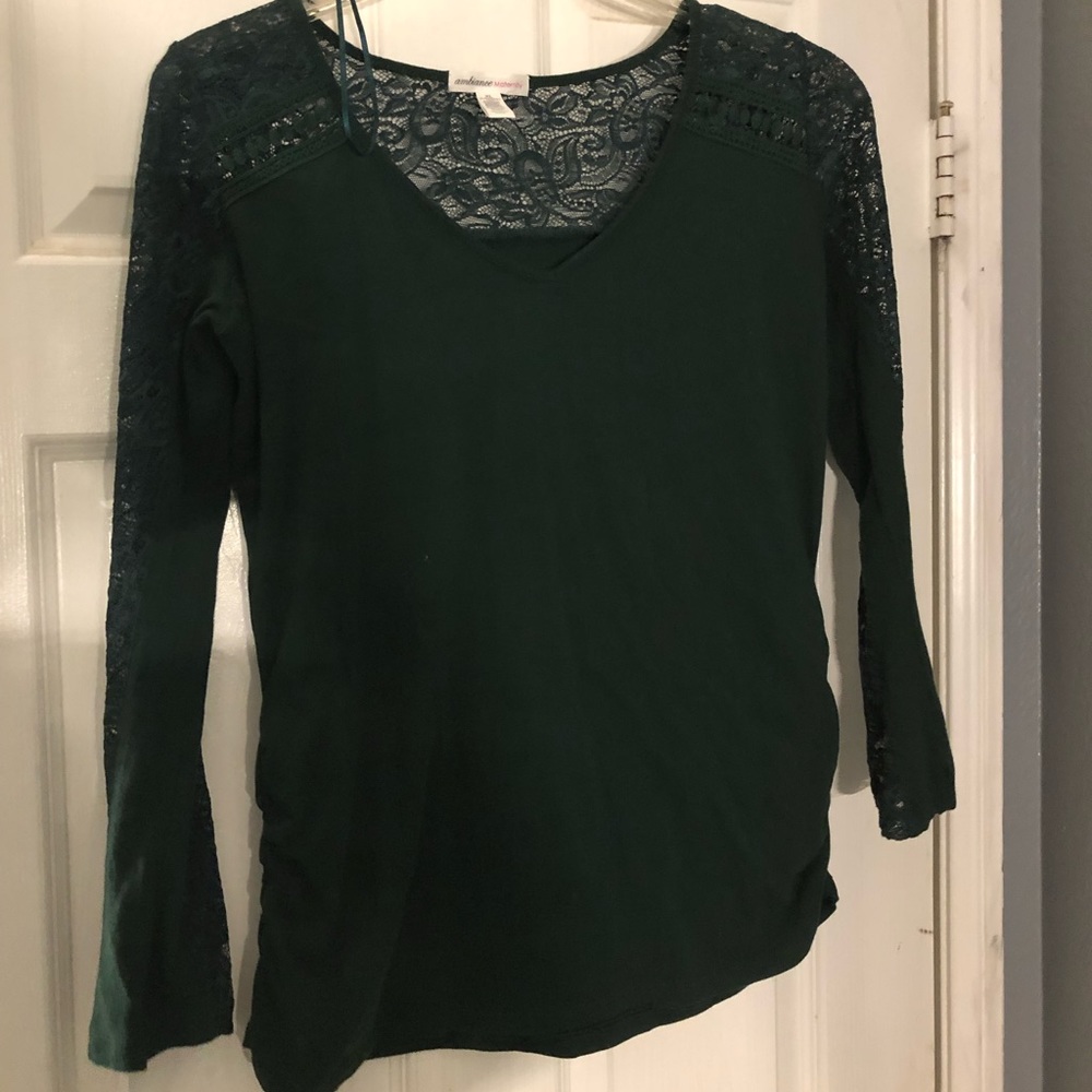 Dark green MATERNITY shirt. Size XL